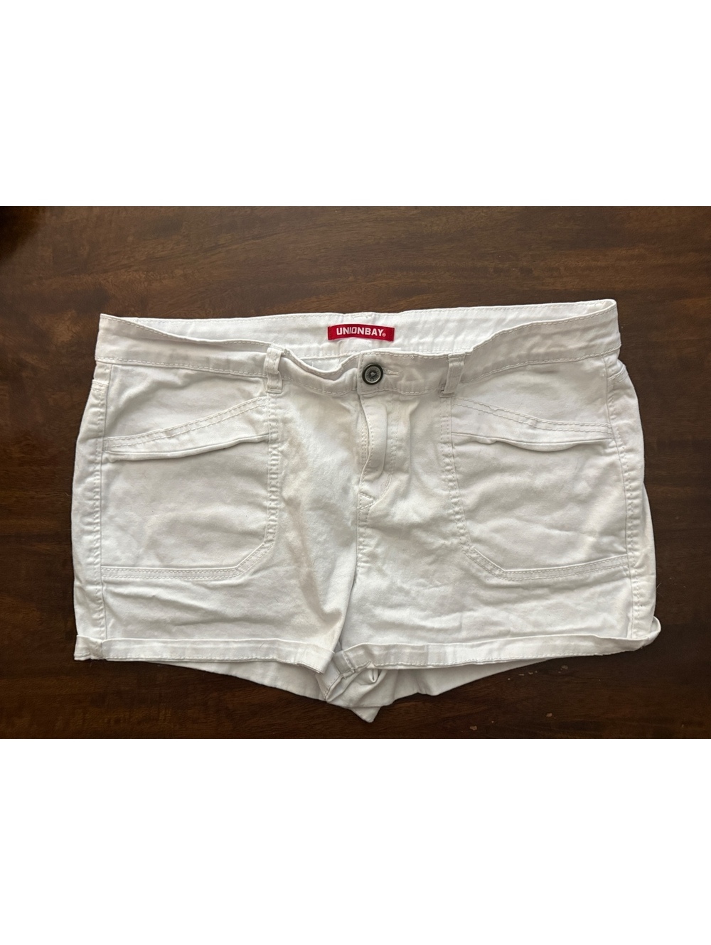 Unionbay White Denim Shorts Size 17